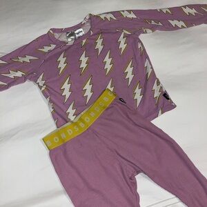 Bonds Kids Purple Lightning Long Sleeve Waffle Pajama Sleep Set